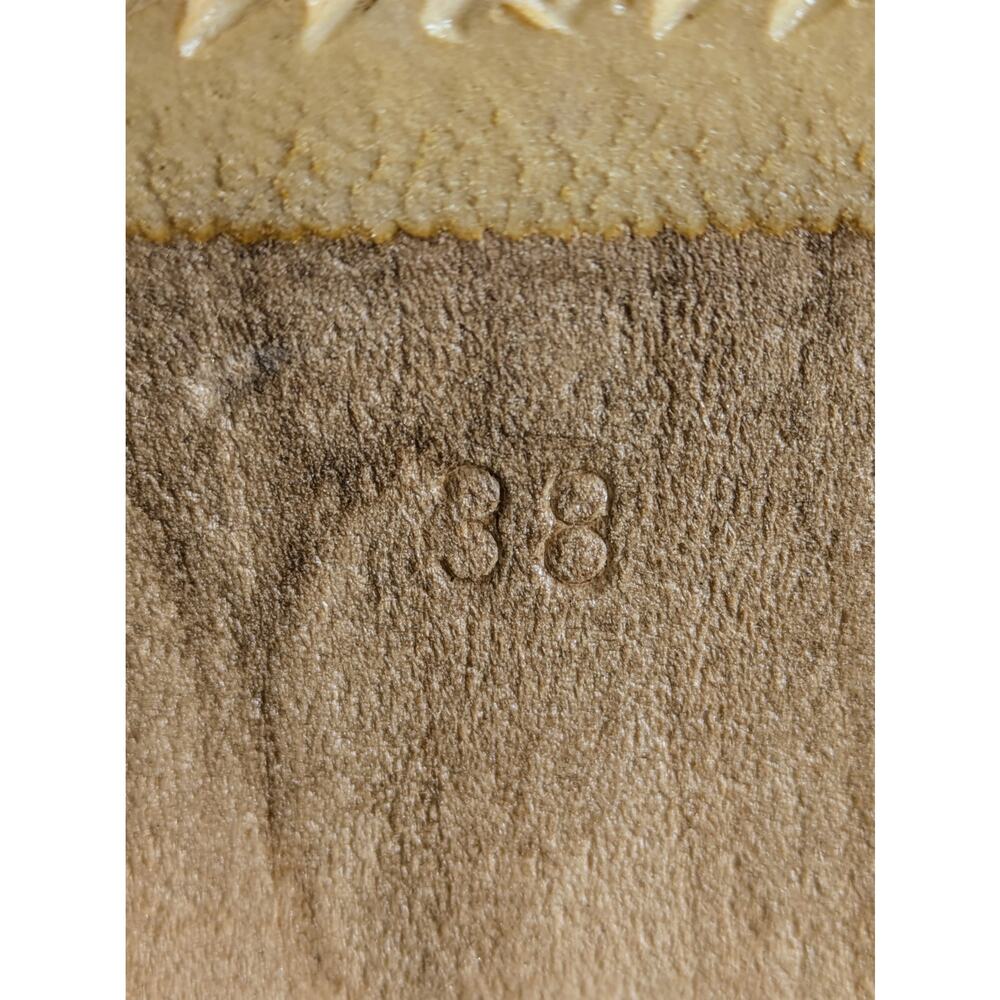 No. 6 Old School Clog Mid Heel 38 Bone Tan Nubuck Leather Wood Base NYC 7.5 8 - Picture 4 of 16